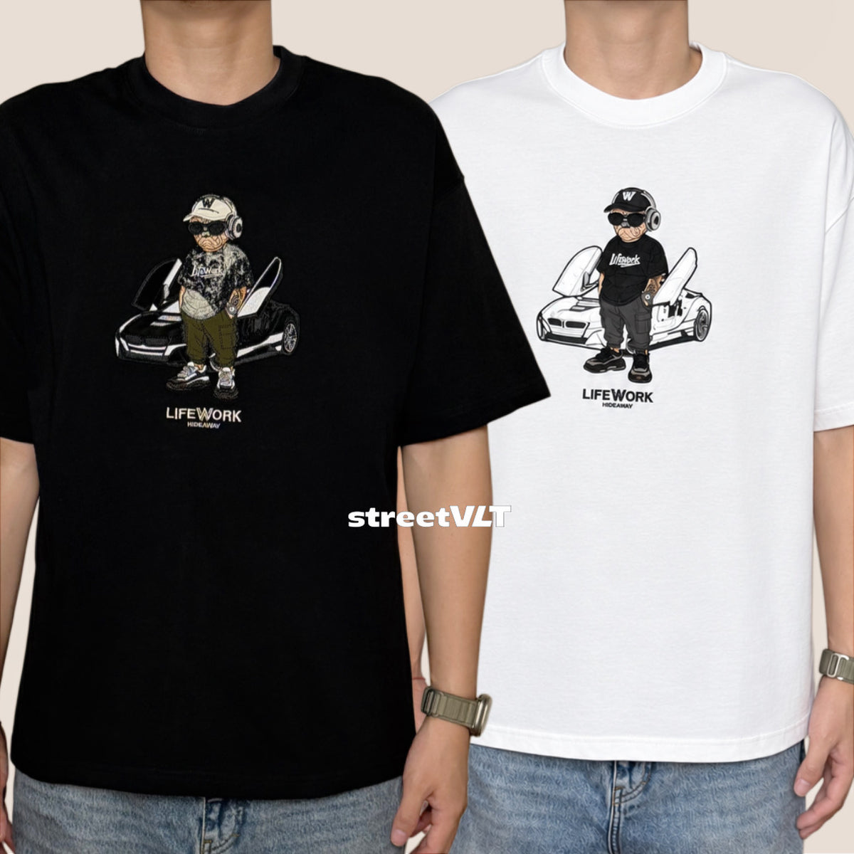 Life Work Korea Supercar Hipdog Tee
