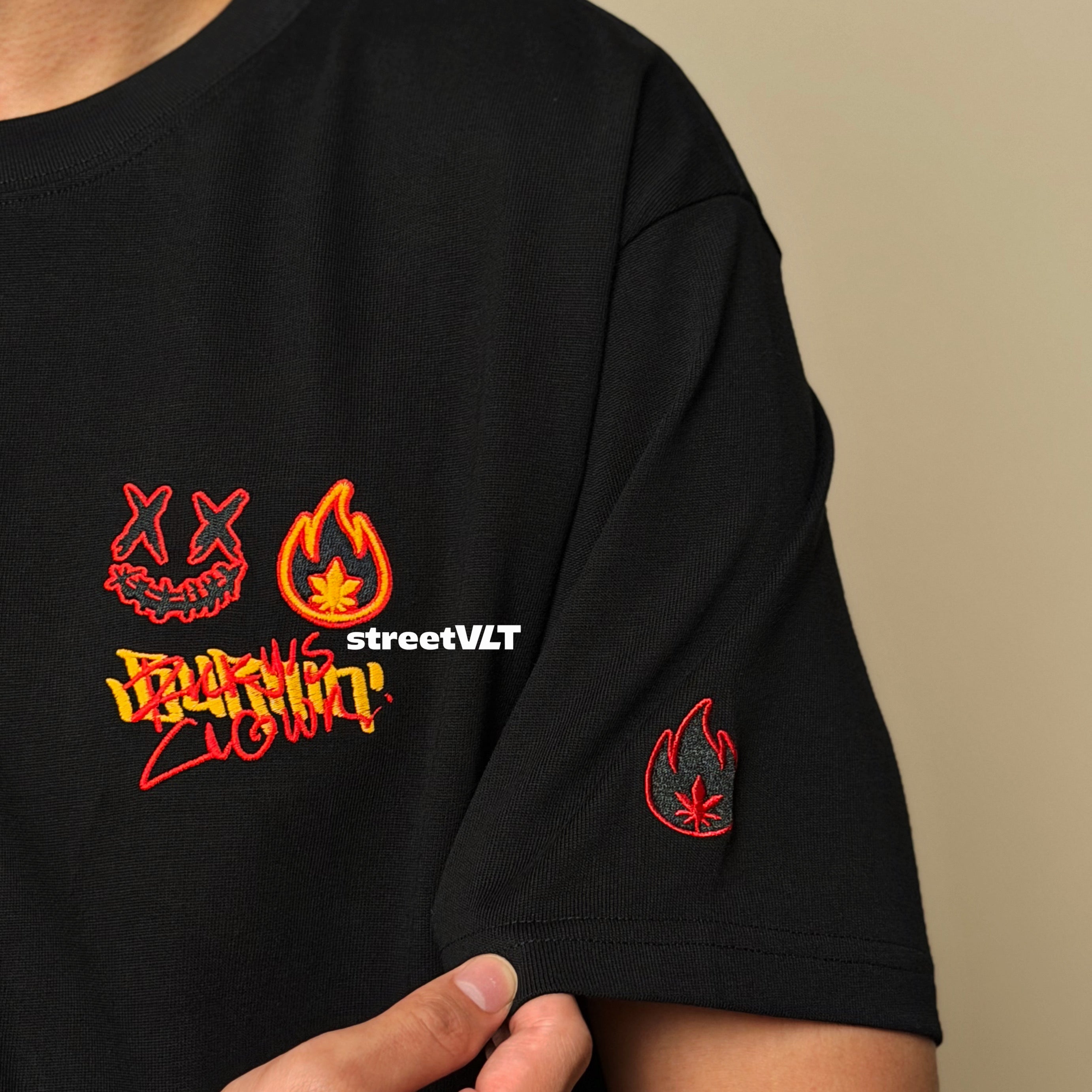 Ricky is Clown Thermal Heat Flow Deformation Embroidered Tee