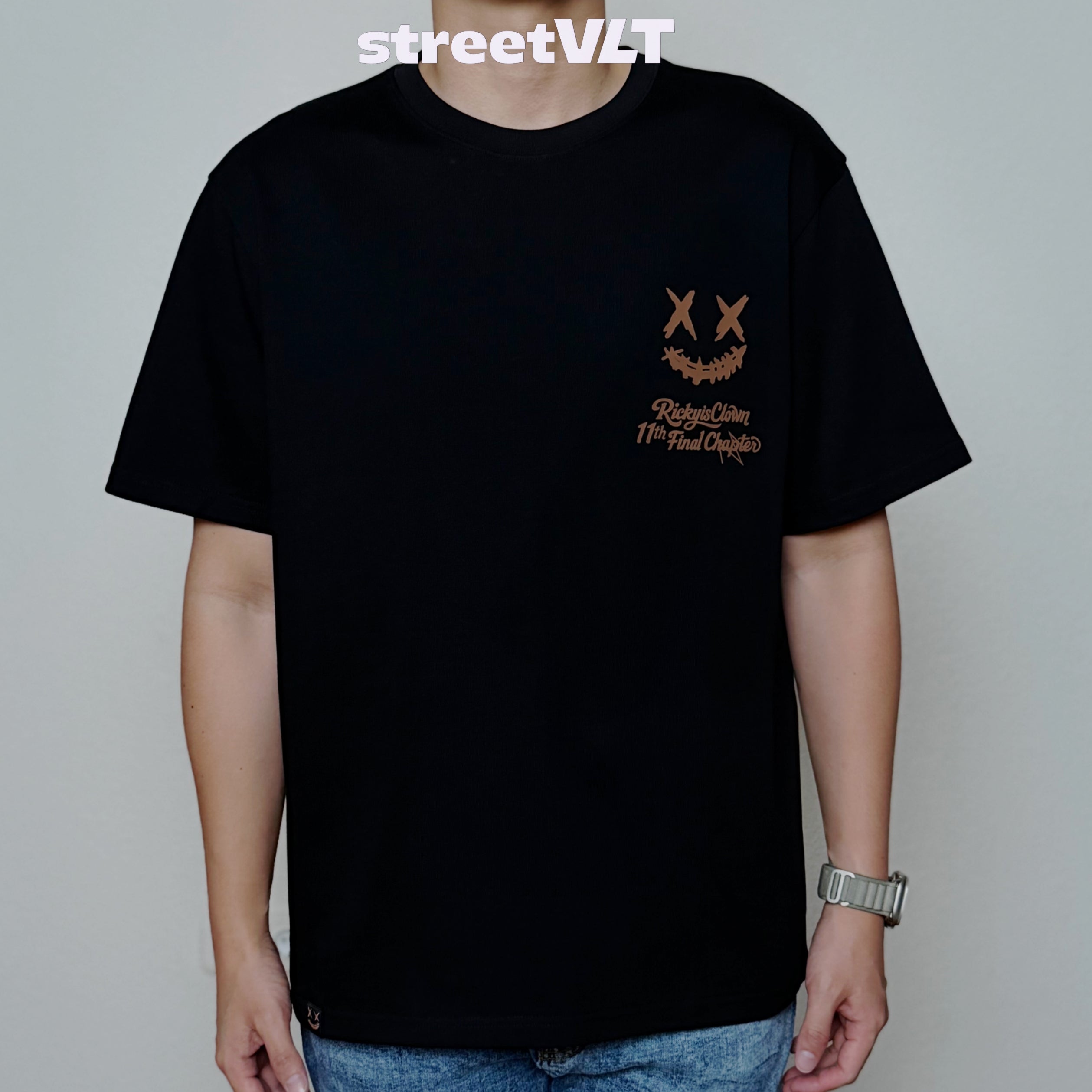 Ricky is Clown Golden Leather Tee