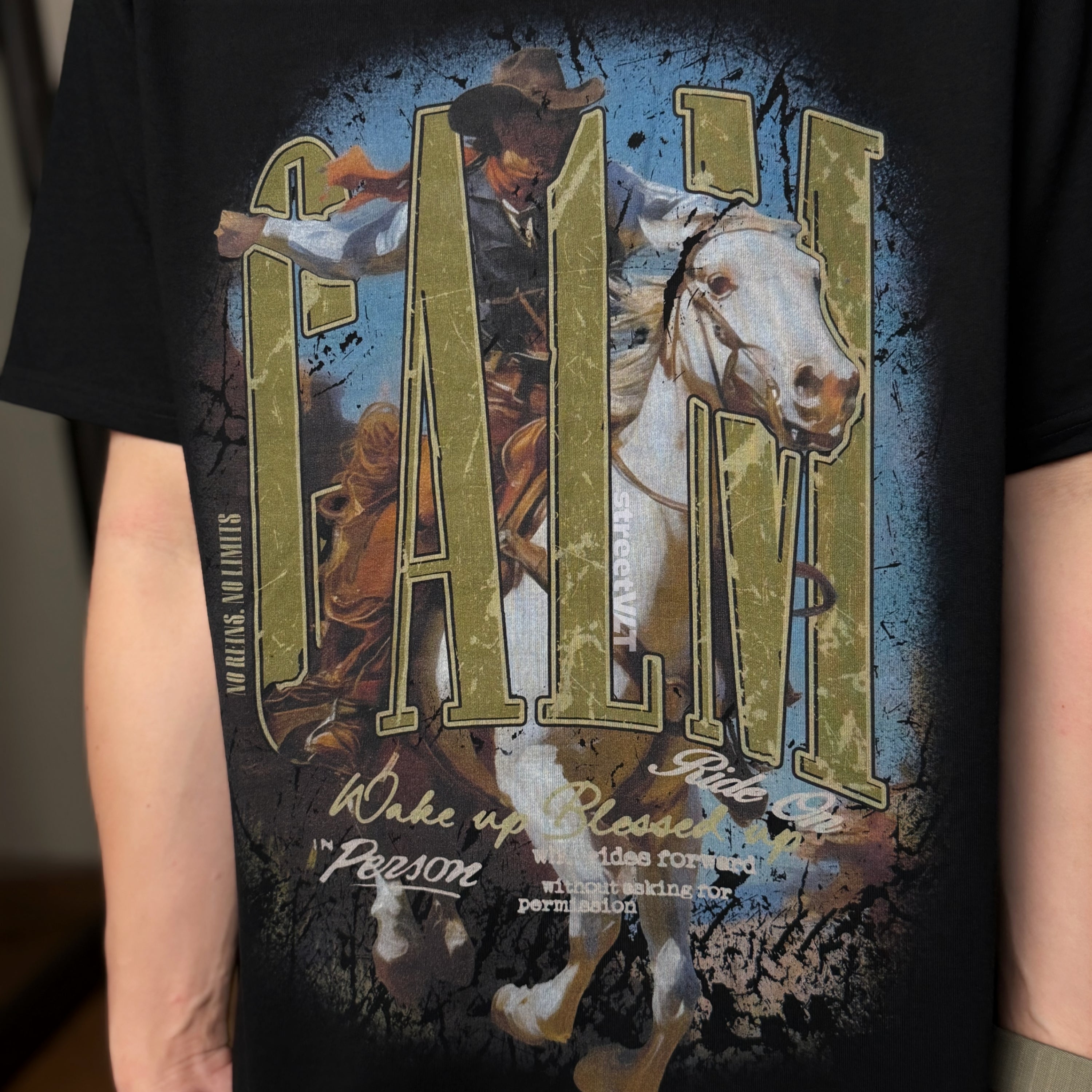 Calmmind Cowboy Monster Year of the Horse Tee