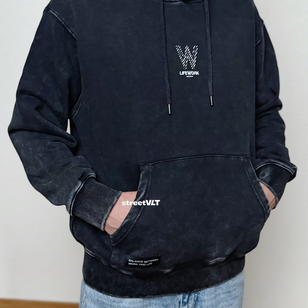 Life Work Korea Vintage Graphic Hoodie