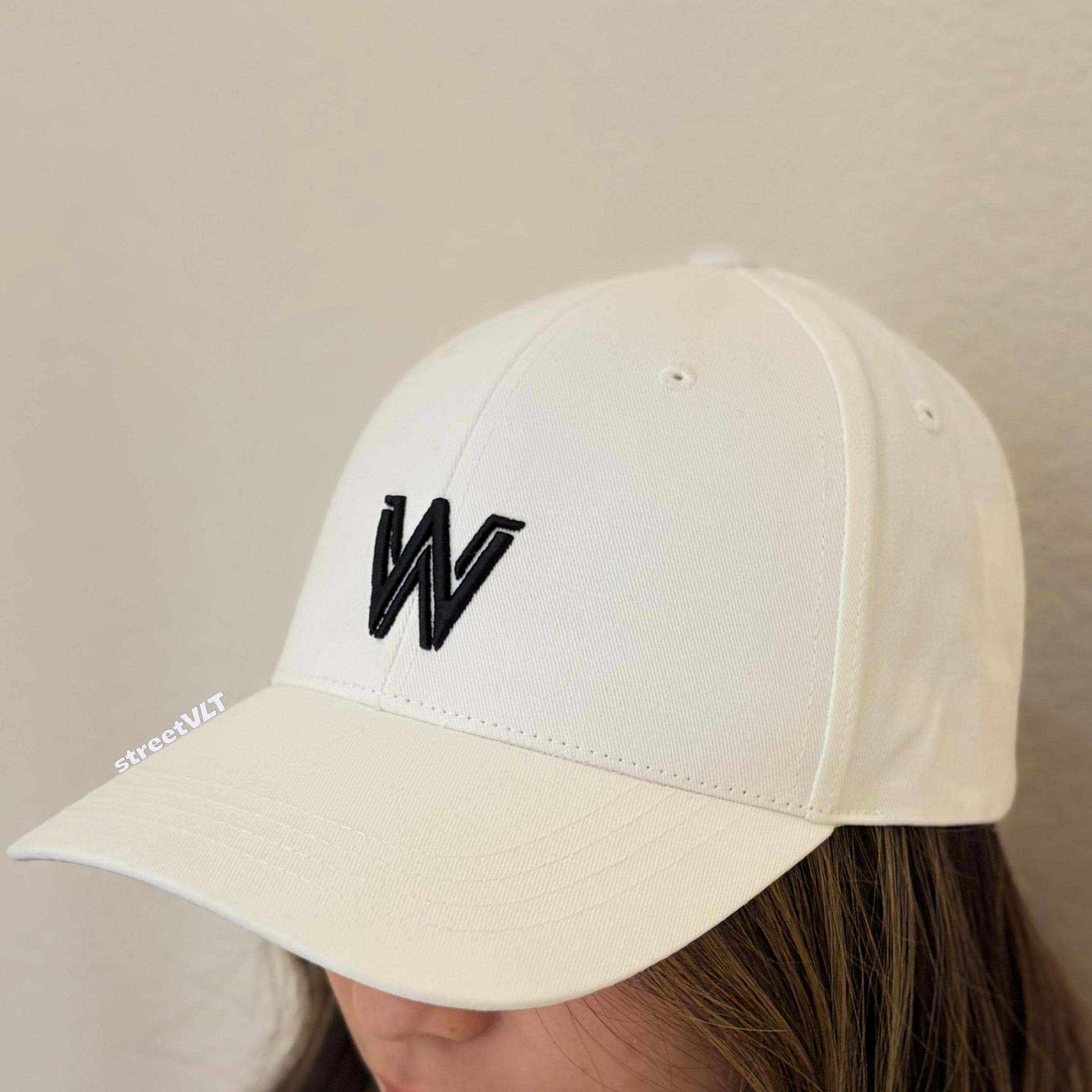 Life Work Korea W Volume Embroidery Hard Ball Cap