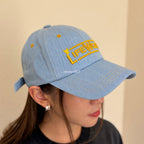 Life Work Korea Stitch Denim Soft Ball Cap