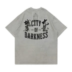 Gro Grocery x City of Darkness Washed Graphic Invoice Tee