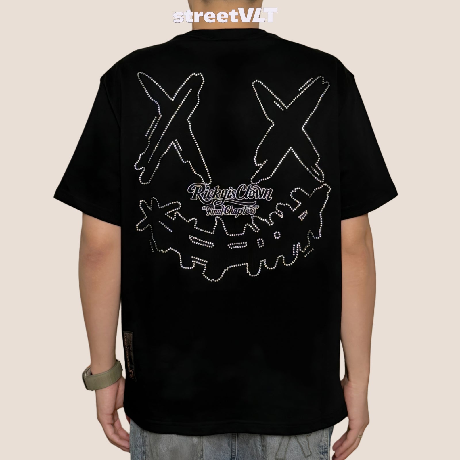 Ricky is Clown Diamond Stones Pocket Tee