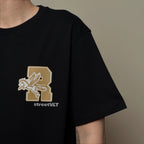 Ricky Is Clown Pegasus Gold Horse Black Tee