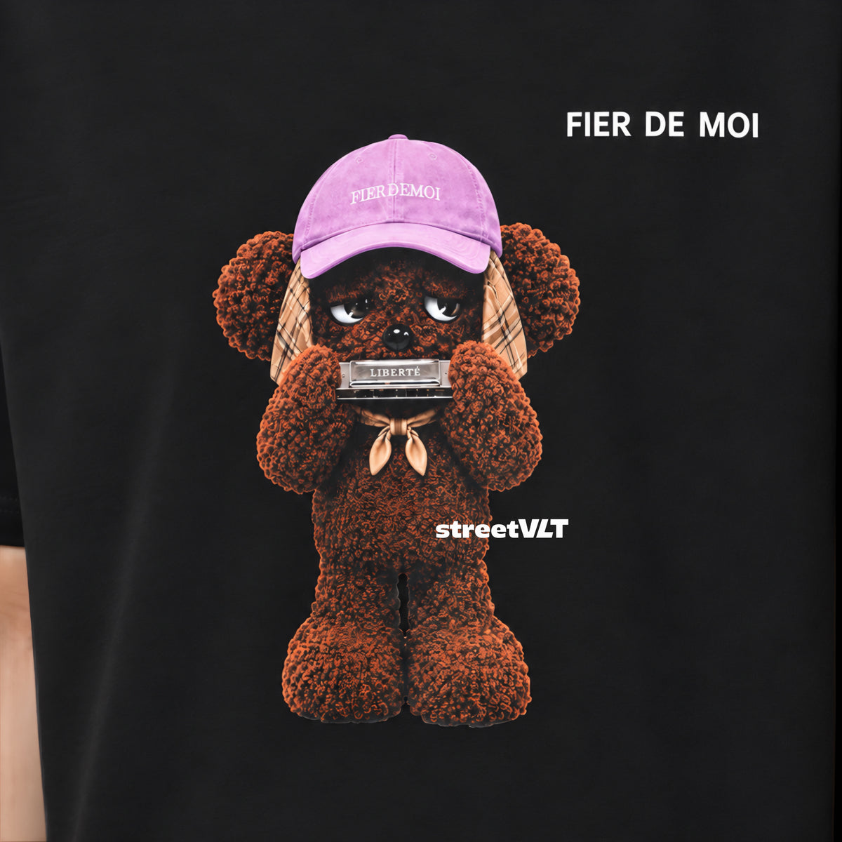 Fier De Moi Harmonica Bear Tee