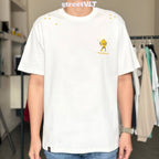 Ricky is Clown Colorful Skin Patch Embroidered Pineapple Head Tee