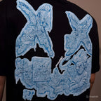 Ricky is Clown Ice Blue Embossed Tee