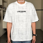 Life Work Korea Fog Font Tee