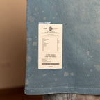Gro Grocery x Needless Painted Washed Logo Teal Blue Tee