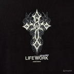 Life Work Korea Vintage Graphics Cross Tee