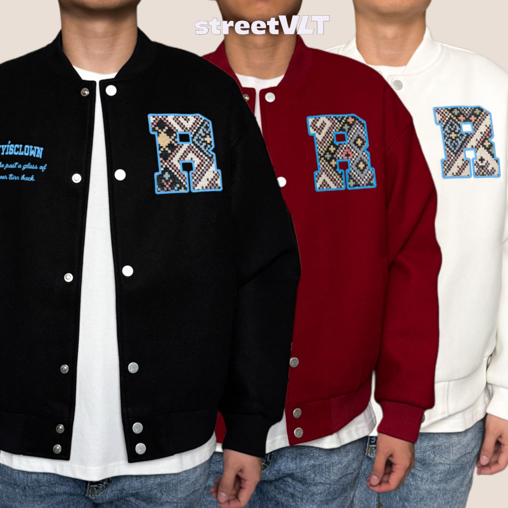 Ricky is Clown Labyrinth Ethnic Varsity Jacket