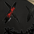 Ricky is Clown Black Mamba Diablo Snakeskin Embroidery Black Tee