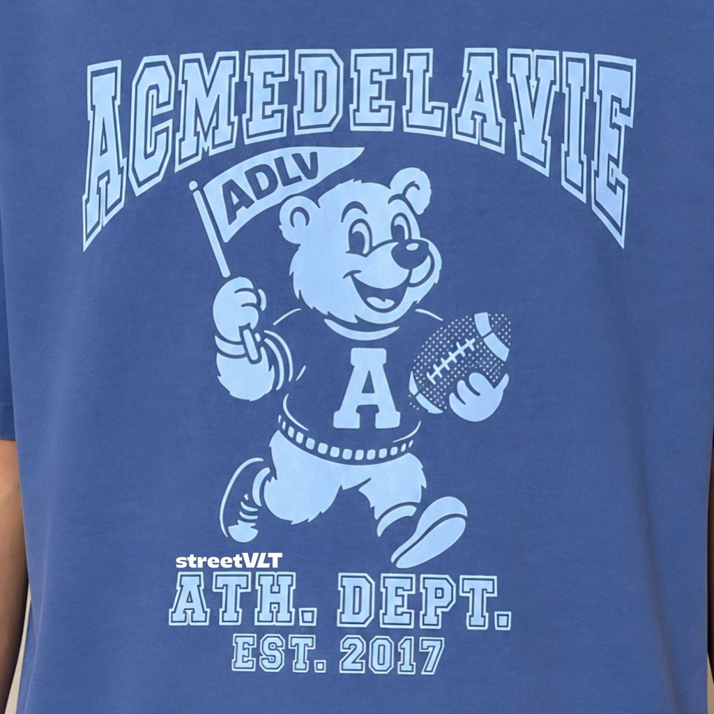 ADLV Football AC Bear Pigment Short Sleeve T-Shirt Acme De La Vie