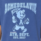 ADLV Football AC Bear Pigment Short Sleeve T-Shirt Acme De La Vie