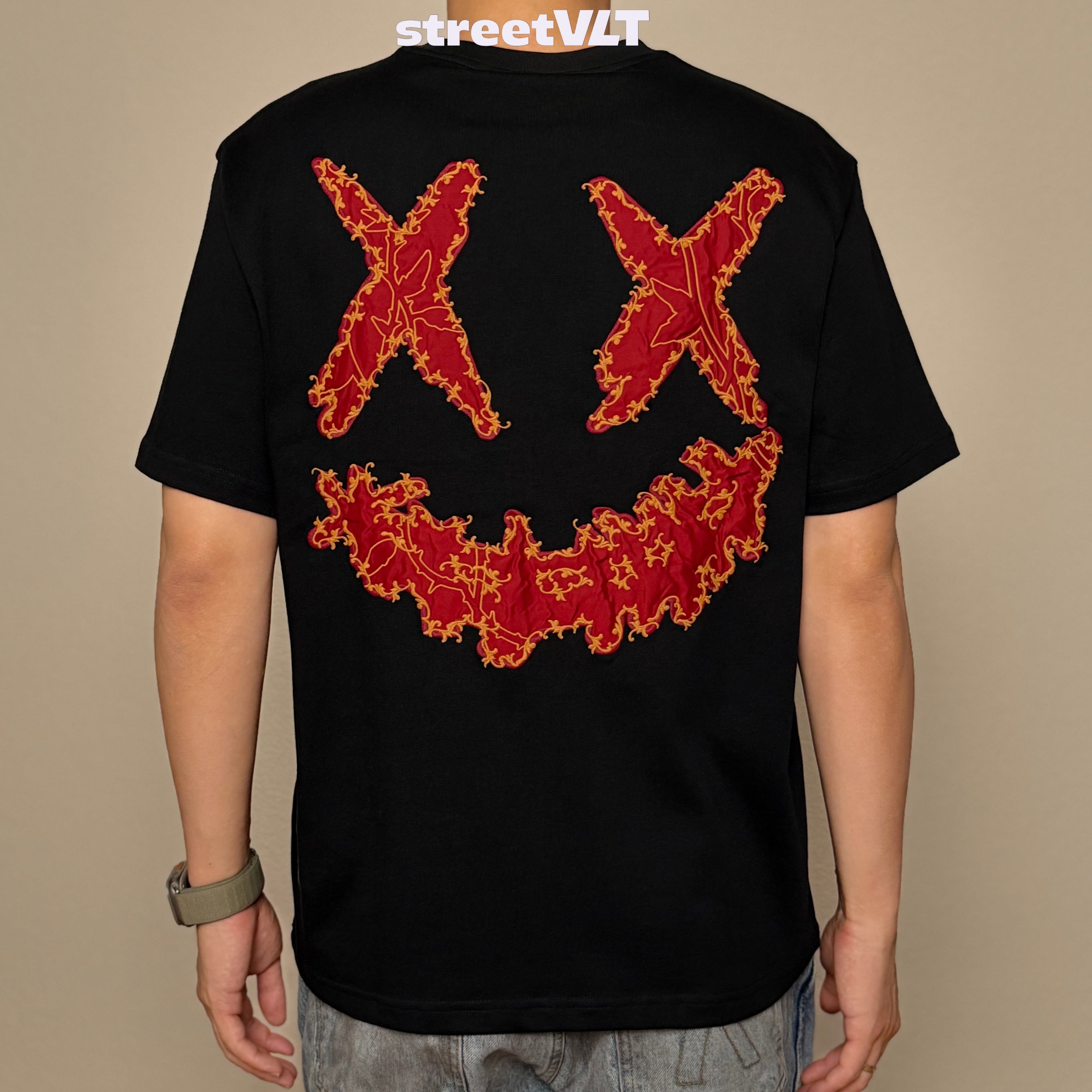 Ricky is Clown New Year Golden Thorns Embroidered Tee