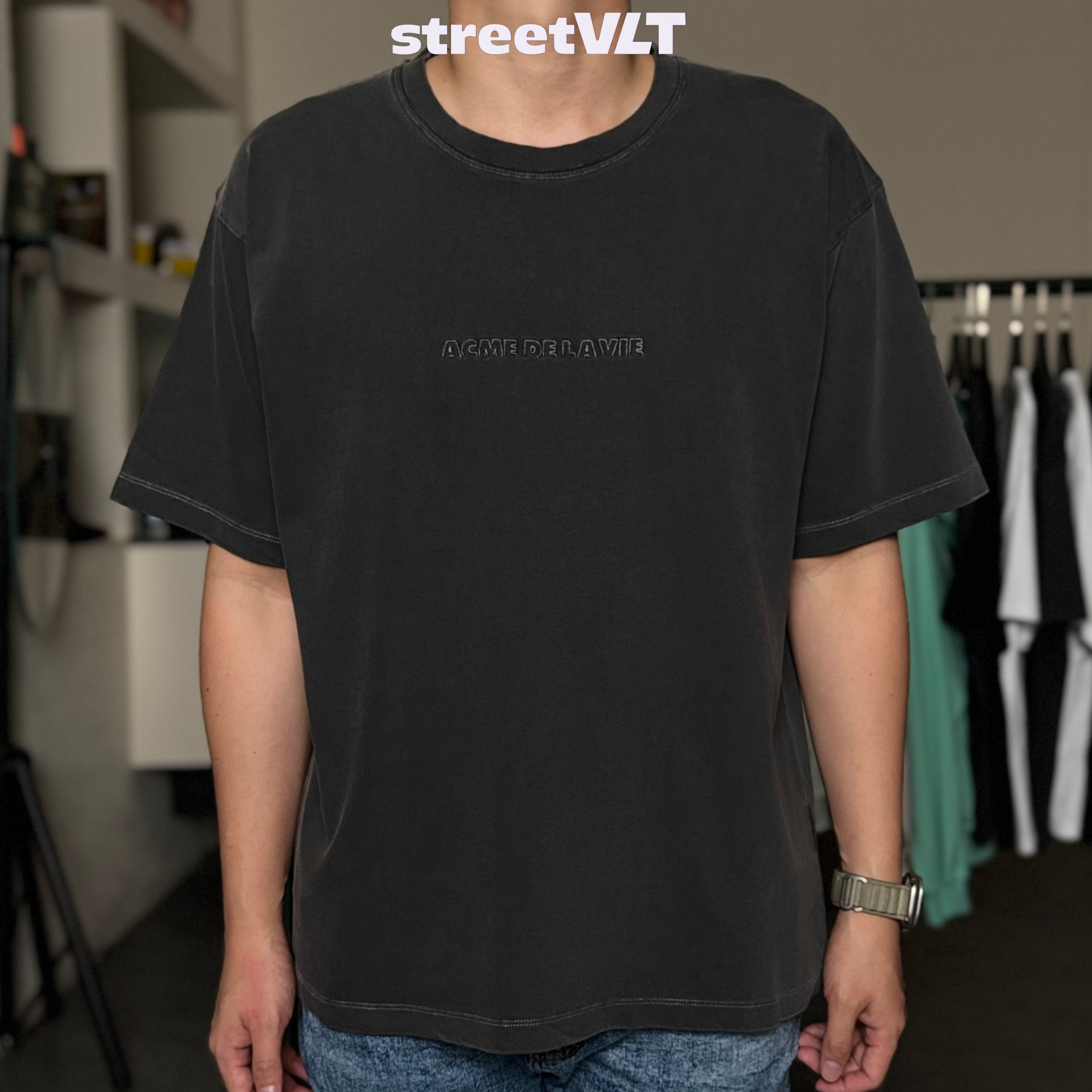 ADLV Simple Logo Pigment Short Sleeve T-Shirt