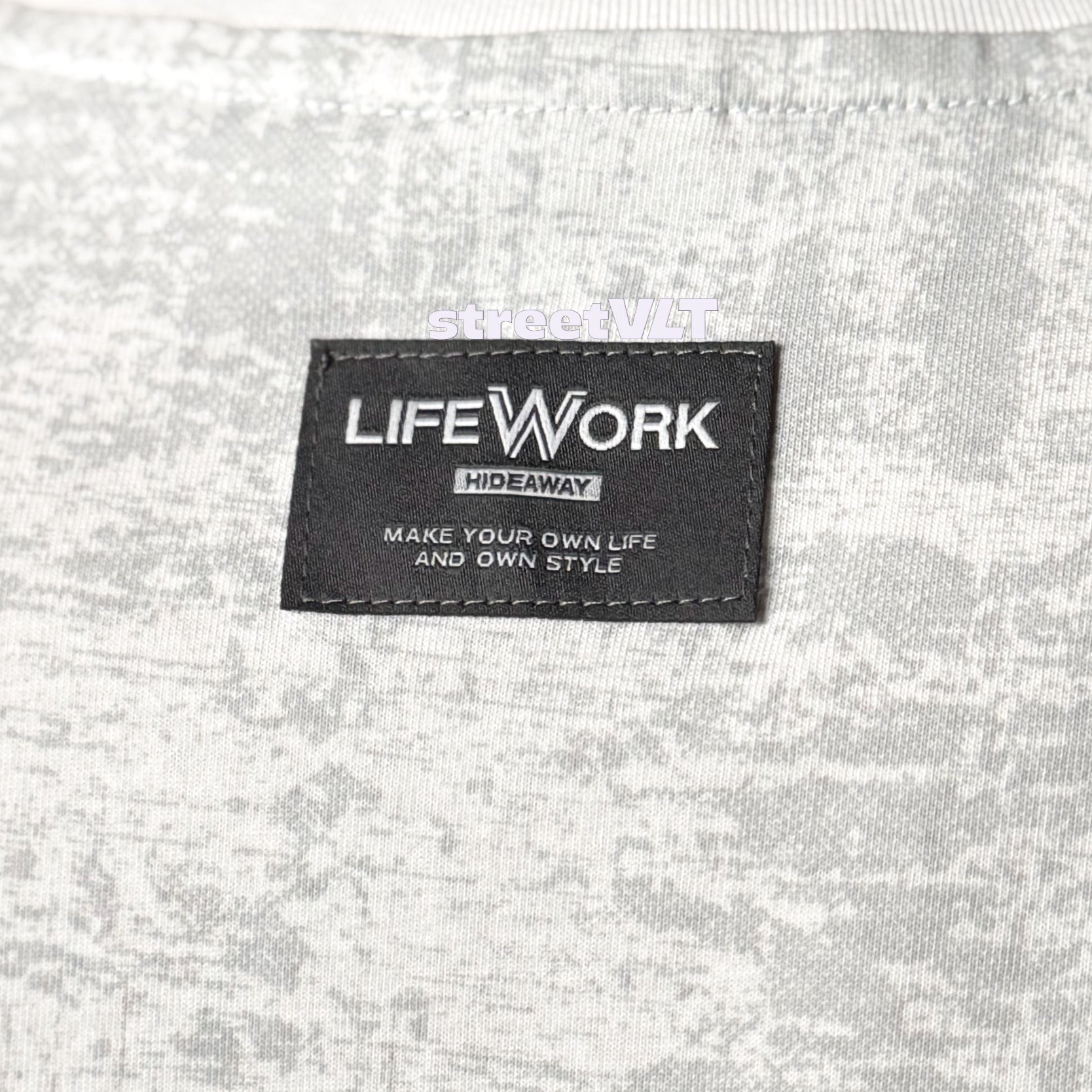 Life Work Korea Fog Font Tee
