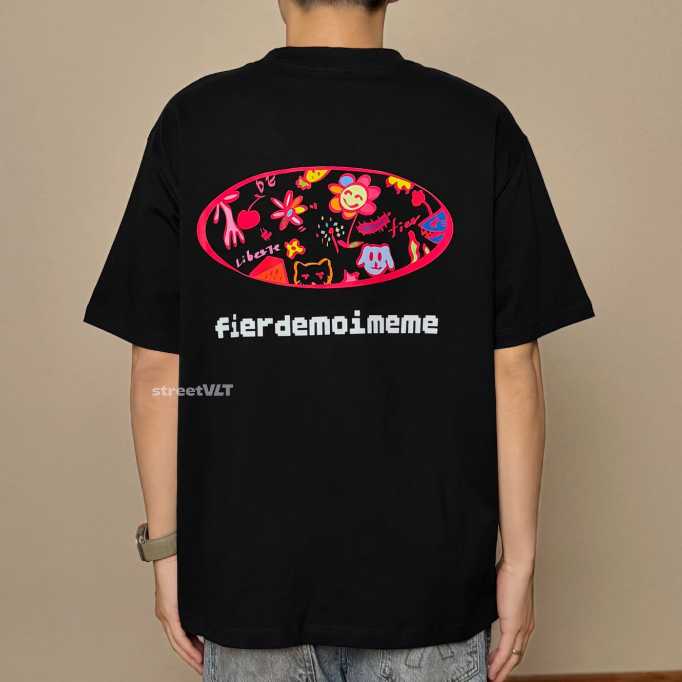 Fier De Moi Meme Cartoon Tee
