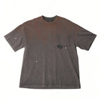 Doubleback Ripped Pocket Oversized Rusty Grey Tee