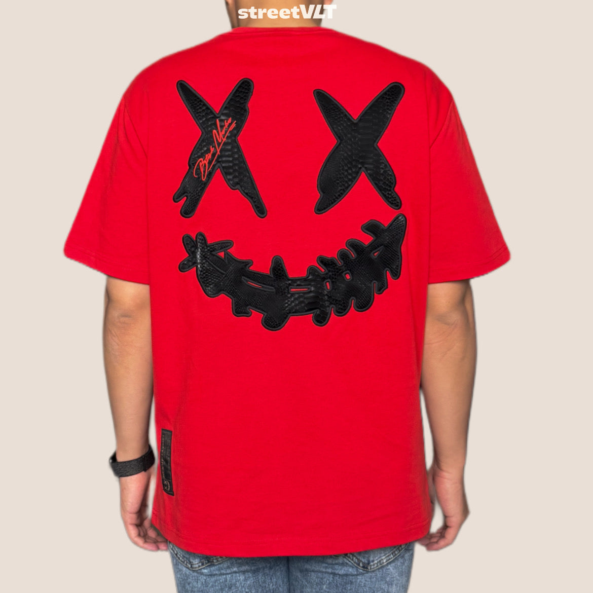 RIC Ricky is Clown Black Mamba Embroidery Red Tee Original