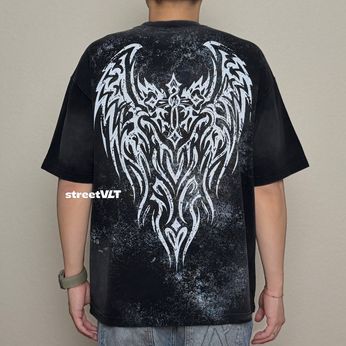 Life Work Korea Wing Graphic Vintage Tee
