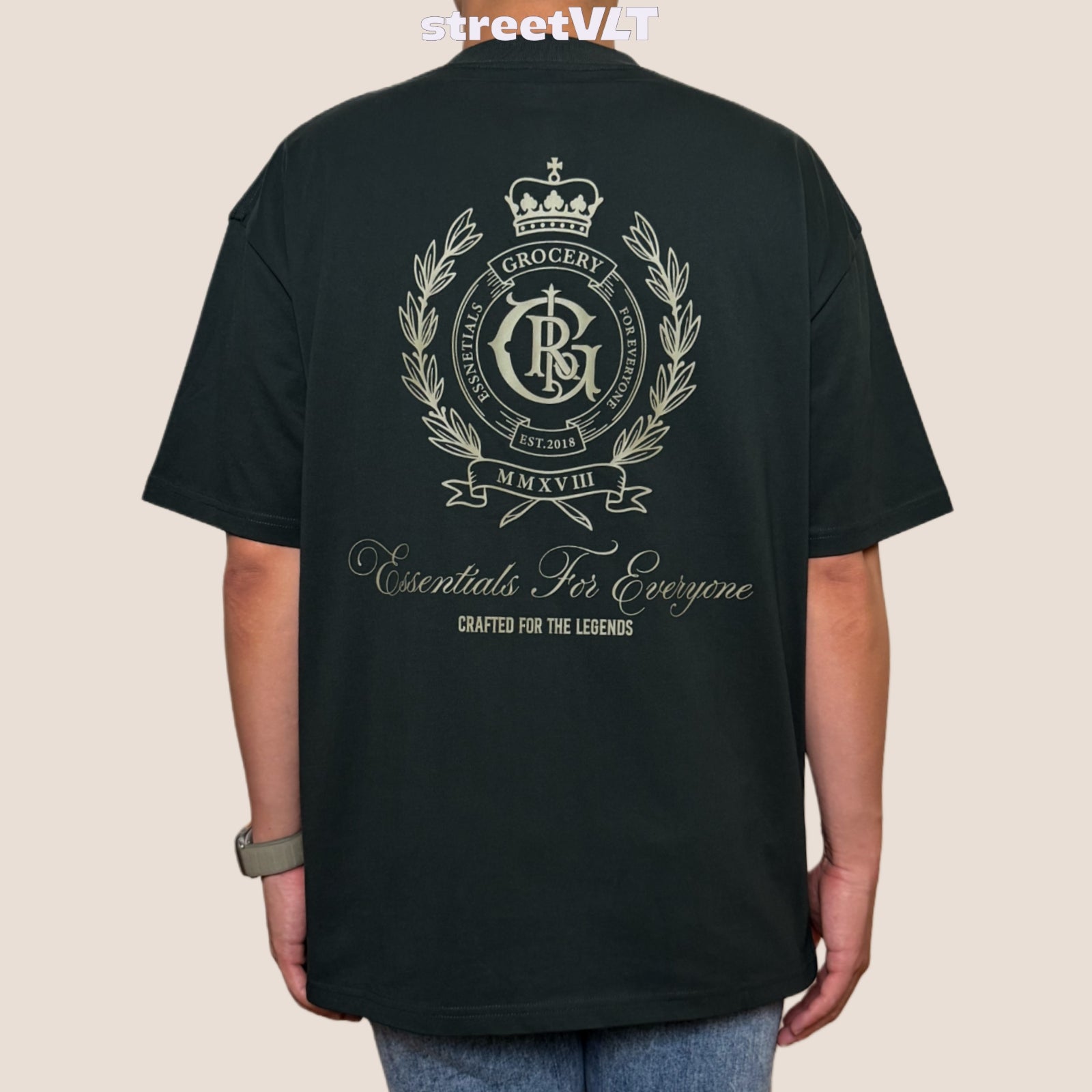 Gro Grocery College Emblem Graphic Tee