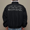 Ricky is Clown Vinyl Record Quilted Boxy Varsity Jacket