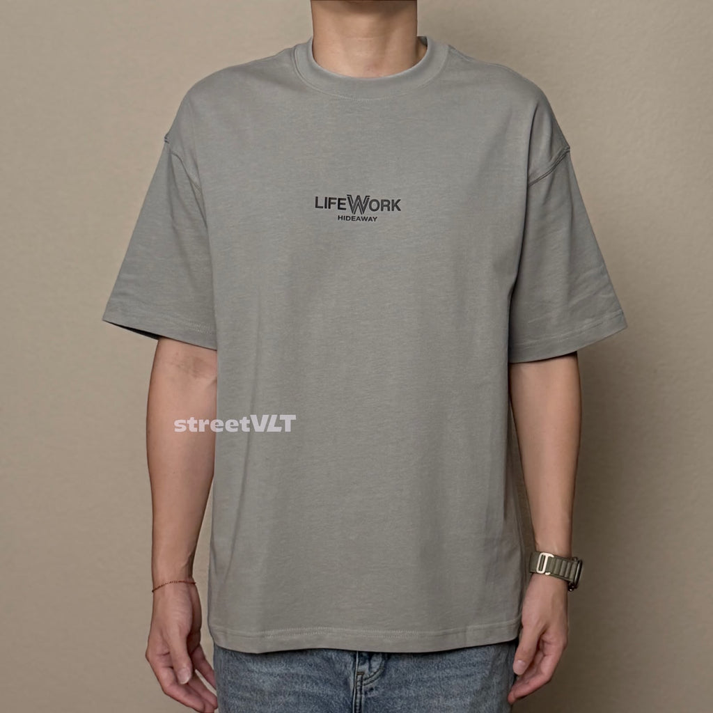 Life Work Korea Basic Small Logo Washed Tee