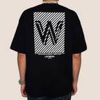 Life Work Korea W Stripe Logo Tee