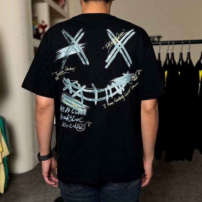 Ricky Is Clown Einstein Statue Emperor Black Tee