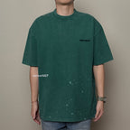 Gro Grocery Sand Washed Painted Slogan Tee