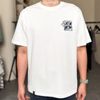 Ricky is Clown Blue and White Porcelain Applique Embroidered Tee Original