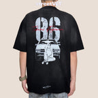 Gro Grocery Tarmac Initial D 86 vs FD Washed Graphic Tee