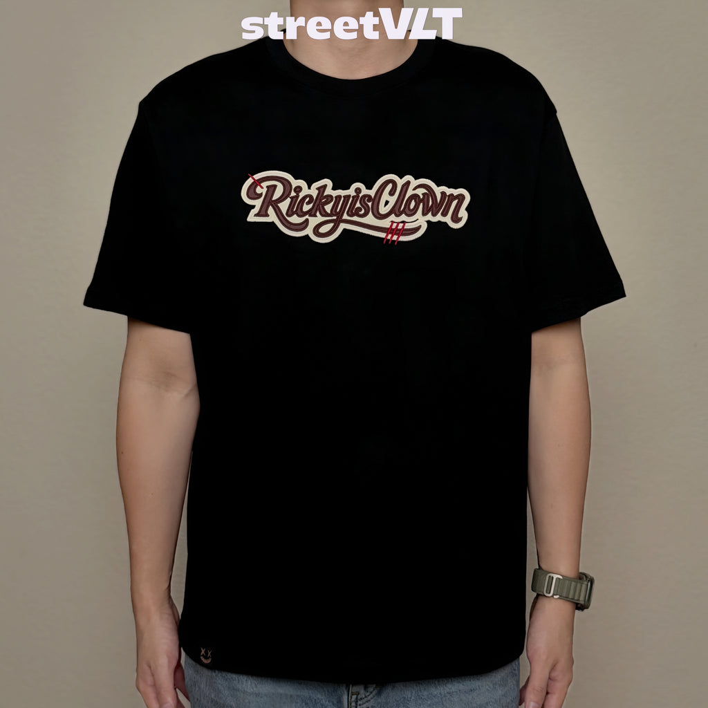 Ricky is Clown Overlapping Scarlet Tee