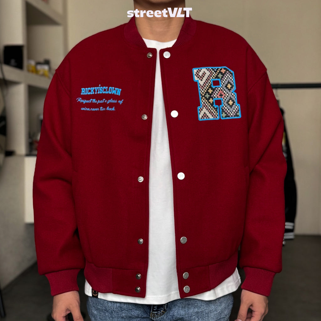 Ricky is Clown Labyrinth Ethnic Varsity Jacket