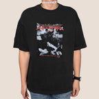 Life Work Korea Vintage Monotone Graphic Dyed Tee