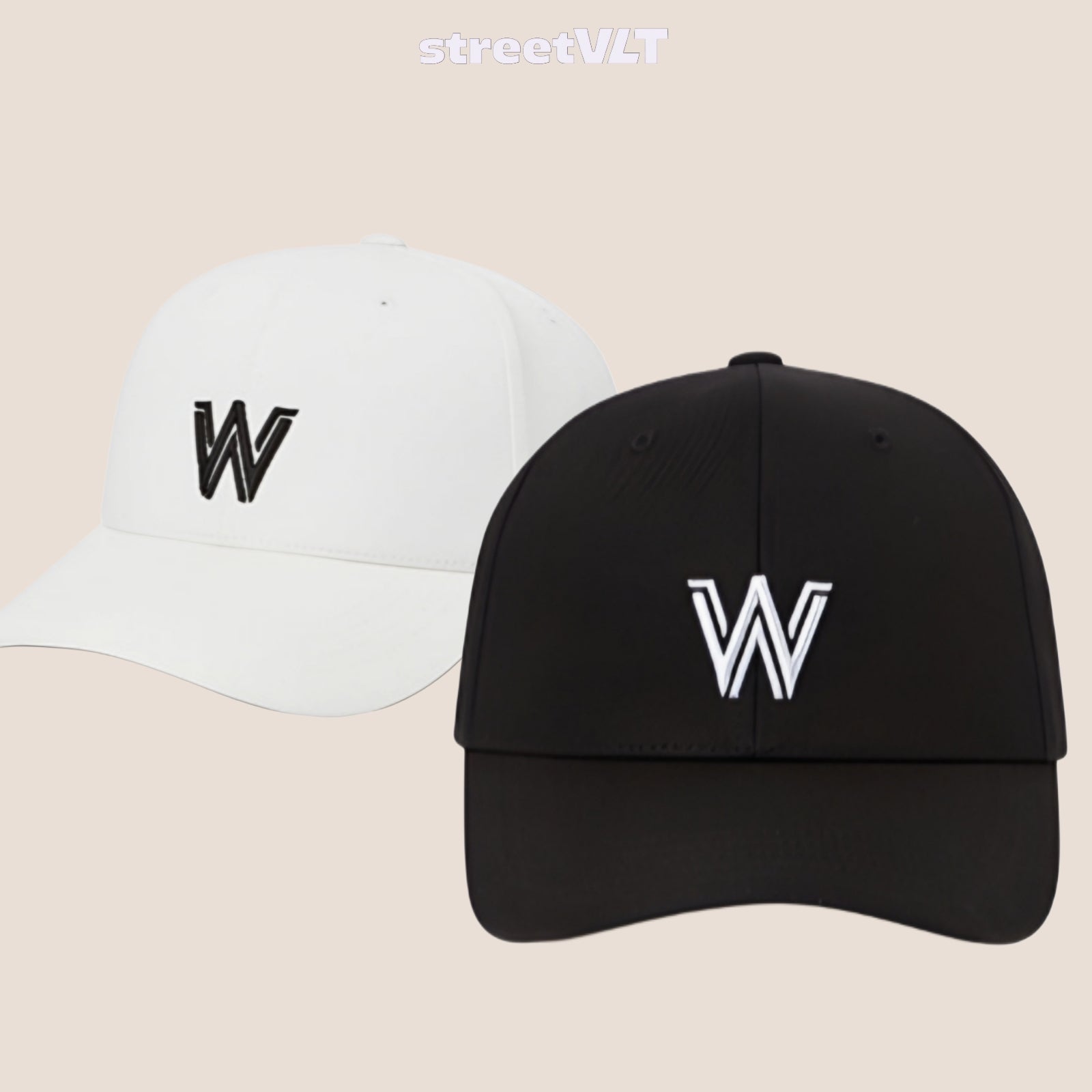 Life Work Korea W Volume Embroidery Hard Ball Cap