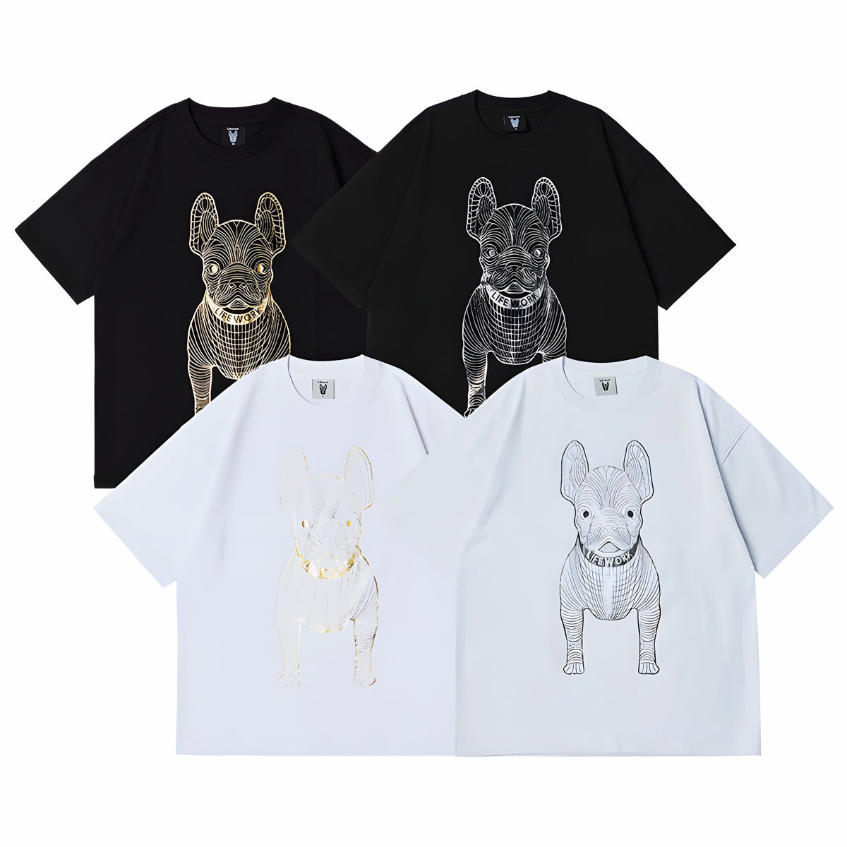 Life Work Korea Big Radog Gold  Tee Lifework Original
