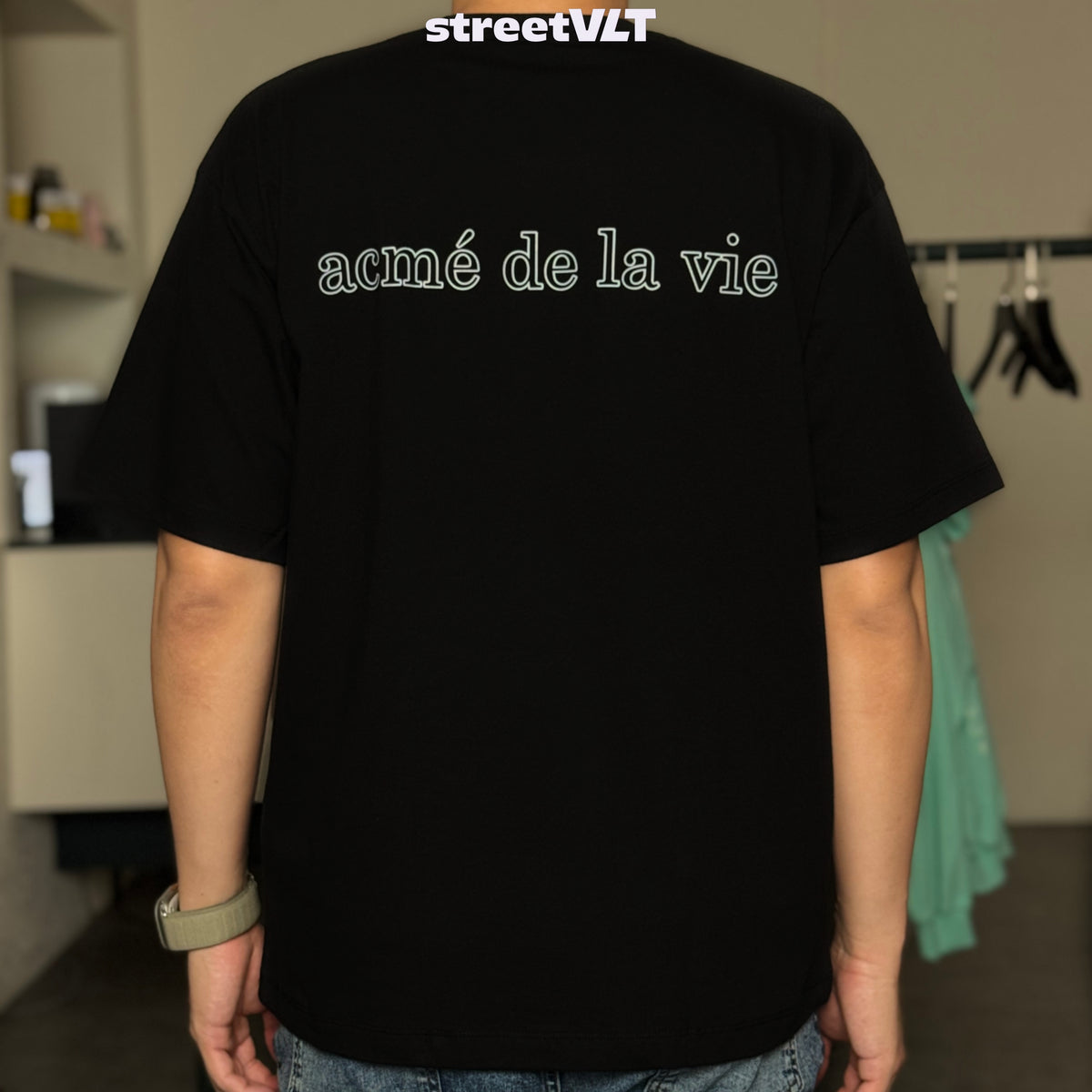 ADLV Reflection Basic Logo Reflective Short Sleeve T-Shirt Acme De La Vie