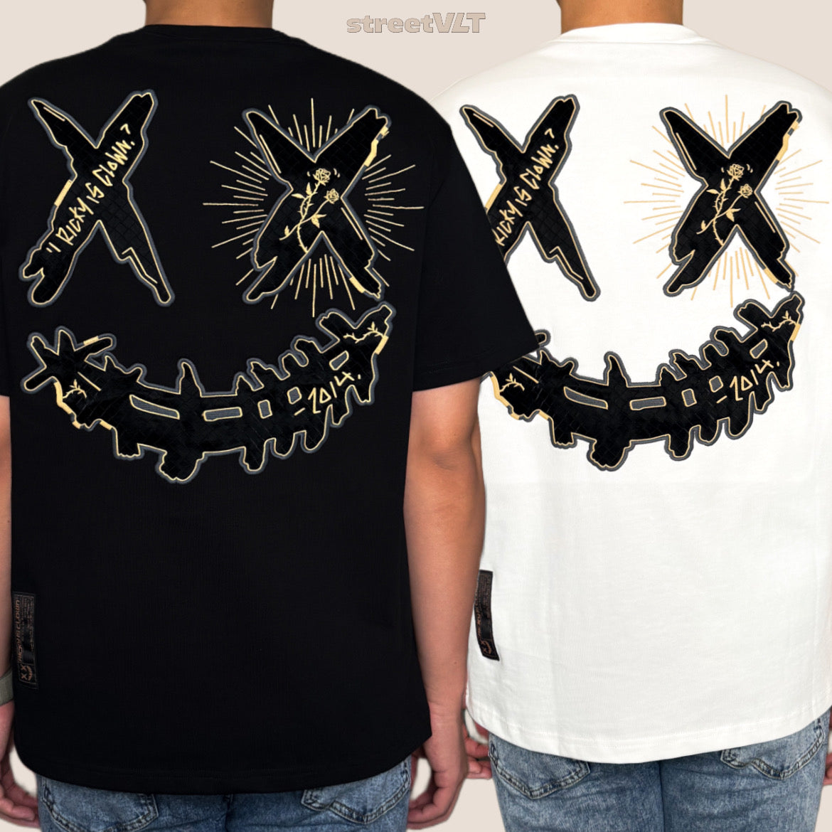 Ricky is Clown Golden Briar Thorn Bush Embroidered Tee