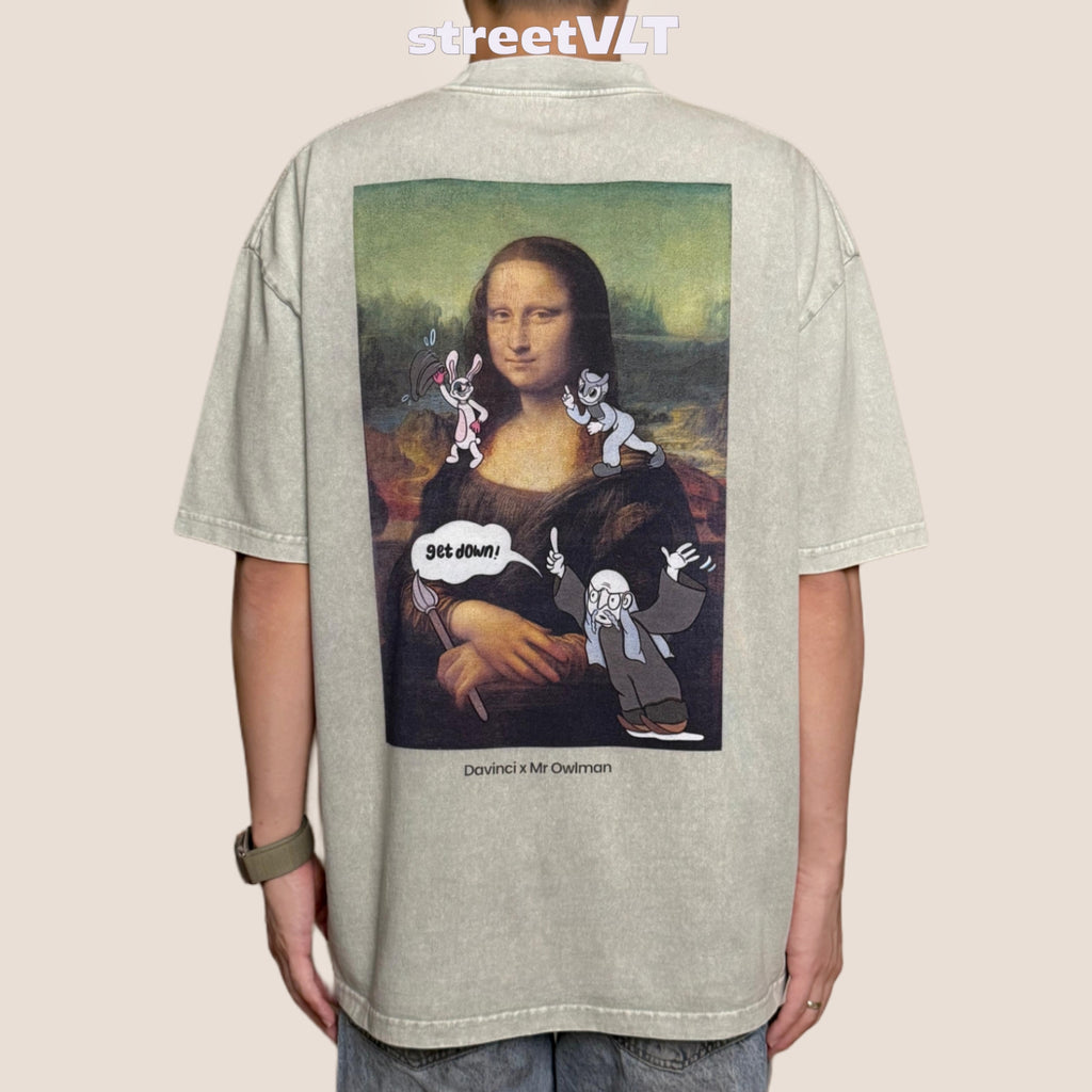 Gro Grocery X Mr. Owlman & Friend Mona Lisa Tee