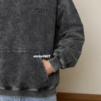 ADLV Border Line Basic Logo Washing Hoodie Acme De La Vie