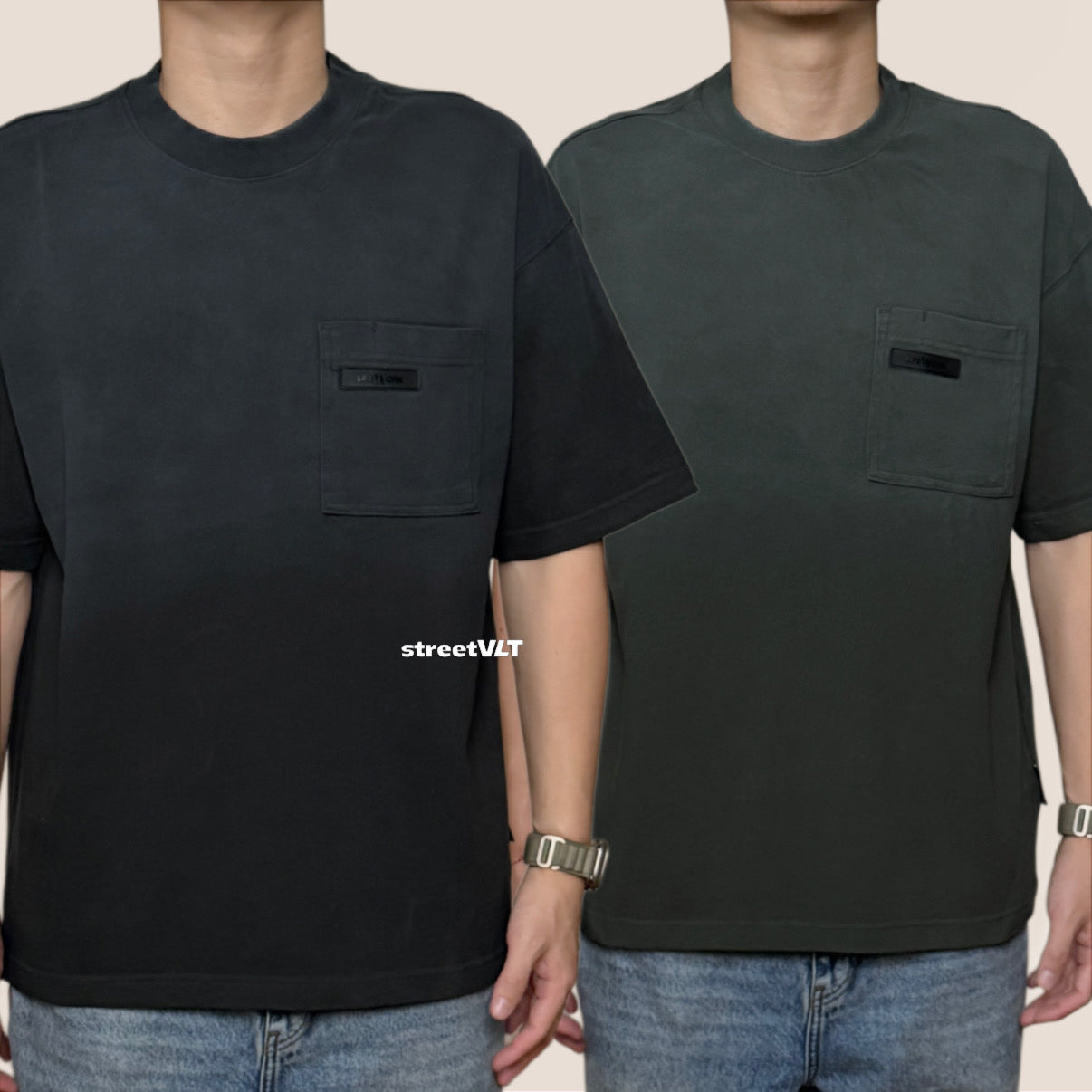 Life Work Korea Vintage Spray Pocket Tee