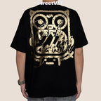 Calmmind Gold Foil Metallic Monster Graphic Tee