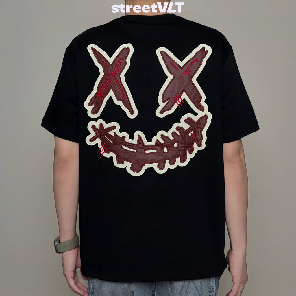 Ricky is Clown Overlapping Scarlet Tee