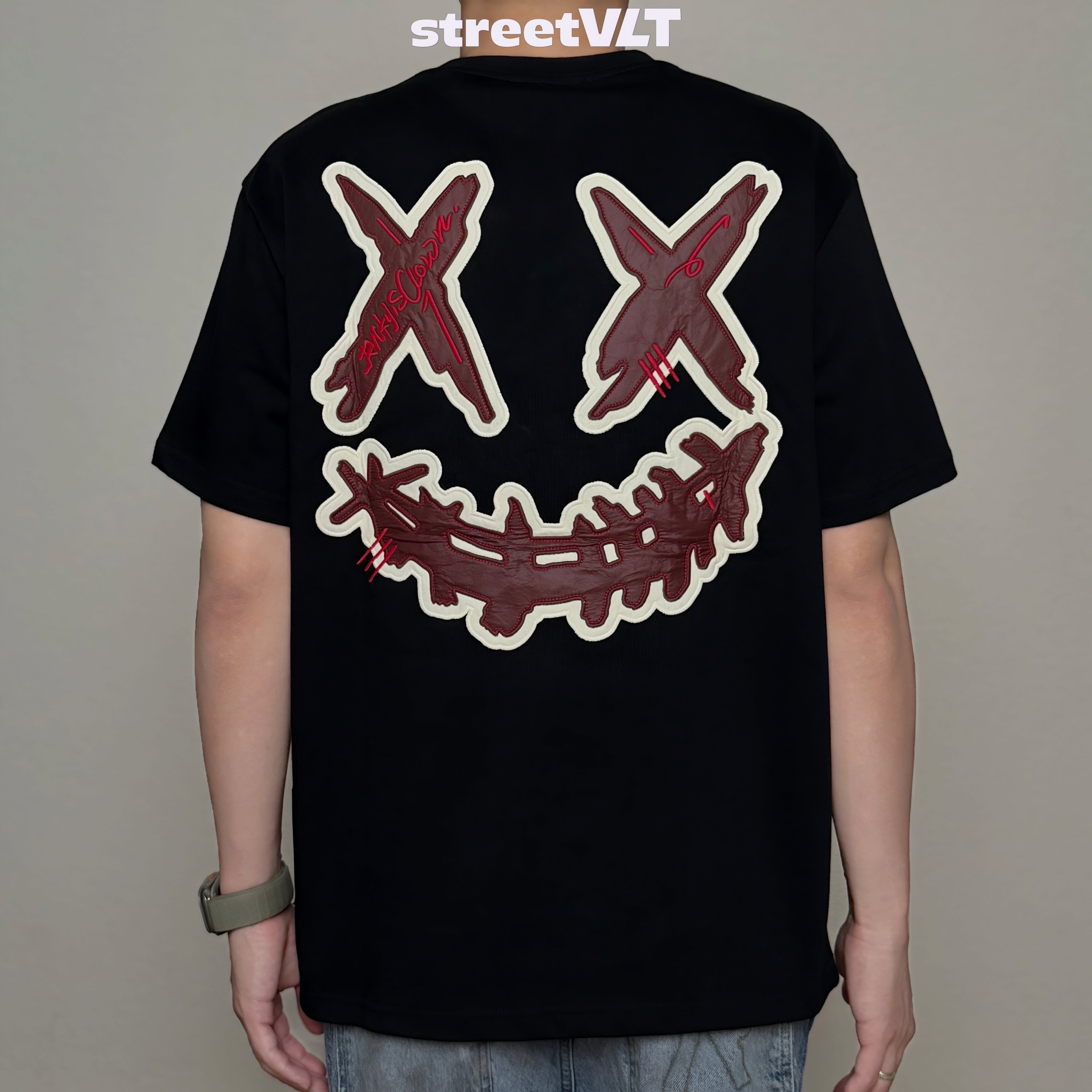 Ricky is Clown Overlapping Scarlet Tee