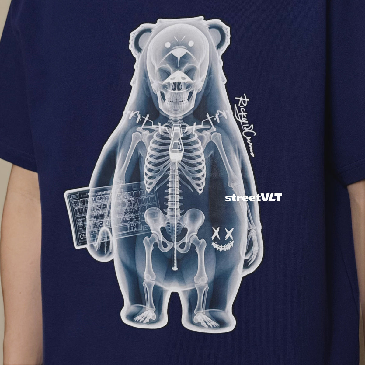 RIC Ricky is Clown Light and Shadow Bear X-Ray Tee