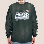 Gro Grocery Tarmac Initial D Fujiwara Tofu Shop AE86 Washed Long Top Tee
